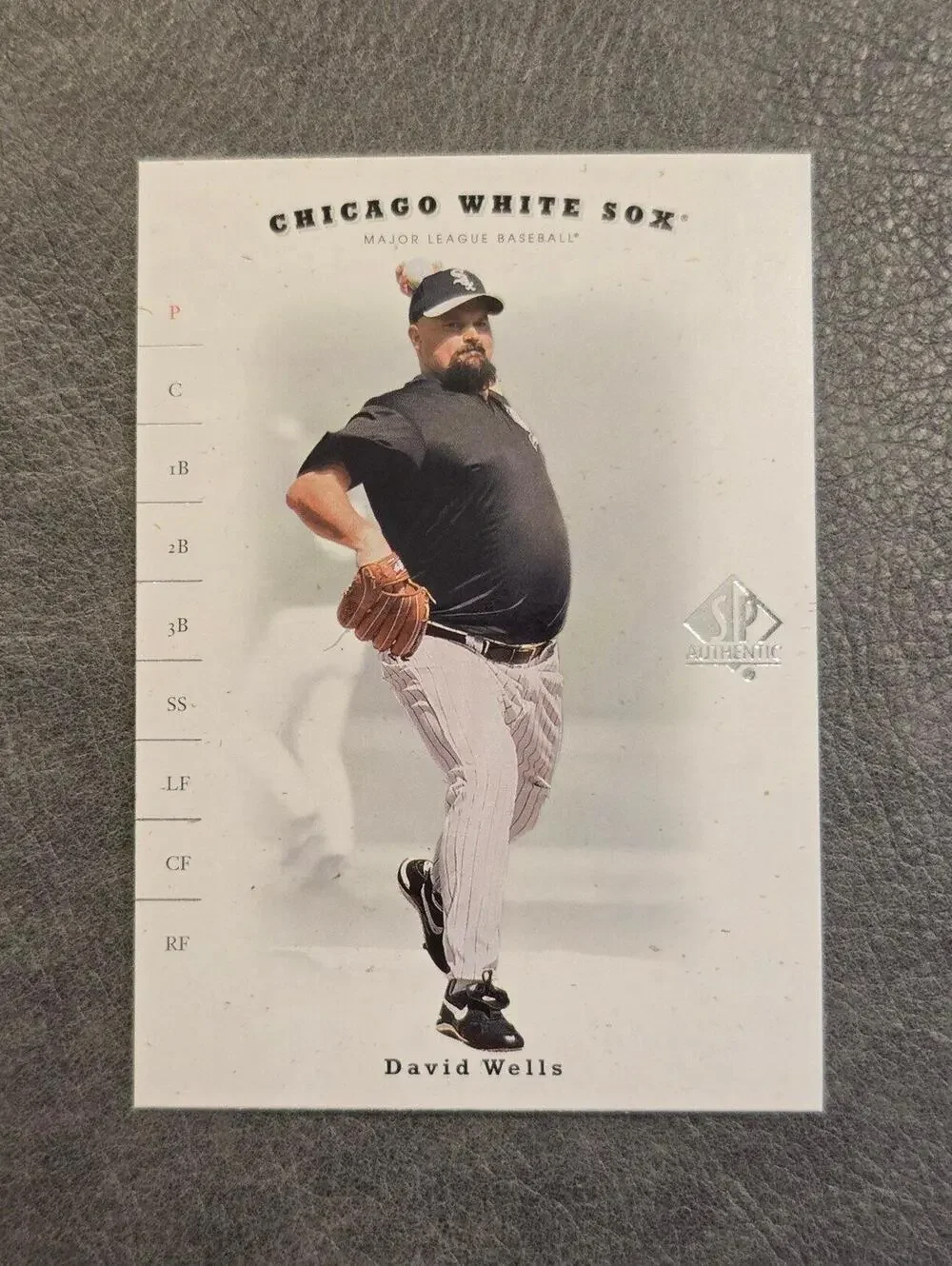 2001 SP Authentic #34 David Wells Baseball Card